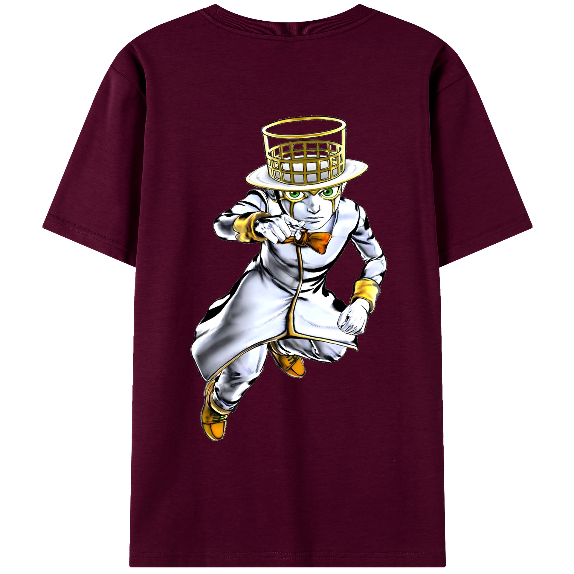 （画像用） ジョジョの奇妙な冒険 岸辺 露伴（きしべ ろはん） JoJo's Bizarre Adventure Rohan Kishibe レディース半袖Tシャツ(バックプリント)